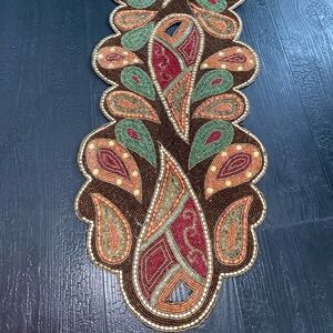 Pier 1 Imports Thanksgiving Holiday‎ Beaded Table Runner